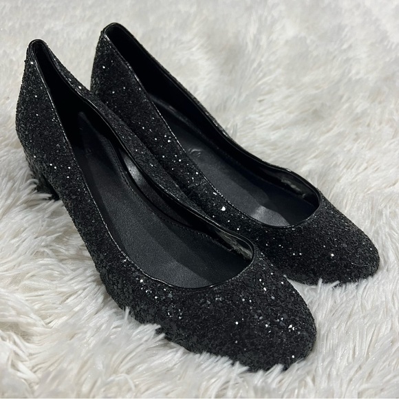 Michael Kors Arabella kitten pump black Suede jeweled heel size 7 - Picture 6 of 12